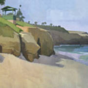 Lookout Over Boomer Beach, La Jolla - San Diego, California Art Print