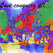 Love Conquers All Seattle Abstract Art Print