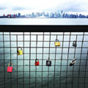 Love Locks At Lonsdale Quay North Vancouver Art Print