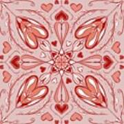 Love Pattern Art Print