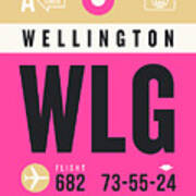 Luggage Tag A - Wlg Wellington New Zealand Art Print