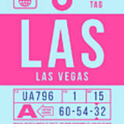 Luggage Tag B - Las Las Vegas Usa Art Print