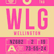 Luggage Tag B - Wlg Wellington New Zealand Art Print