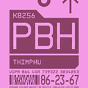 Luggage Tag C - Pbh Thimphu Bhutan Art Print