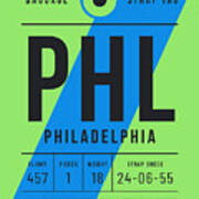 Luggage Tag E - Phl Philadelphia Usa Art Print