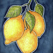 Luscious Lemons Art Print