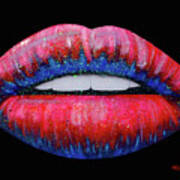 Luscious Lips Art Print