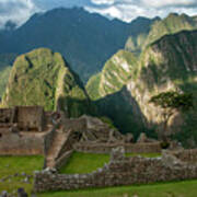 Machu Picchu Mountains Art Print