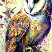 Magnificent Barn Owl Art Print