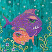 Fish School Art Print