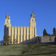 Manti Temple At Sunrise Art Print