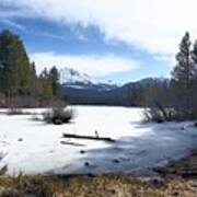 Manzanita Lake Thawing Art Print