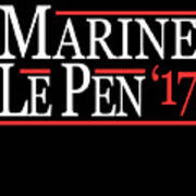 Marine Le Pen 2017 Art Print