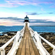 Marshall Point Lighthouse - Maine Lighthouse Art Print