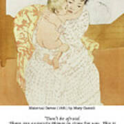 Mary Cassatt - Oscar Wilde Quote Don't Be Afraid Art Print