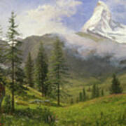 Matterhorn, Circa 1867 Art Print