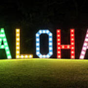 Mandalay Bay Sign at Night Photograph by Aloha Art - Fine Art America