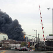 May 2nd 2006  Spectacular Greenpoint Terminal 10 Alarm Fire In Brooklyn, Ny Art Print