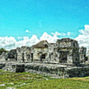 Mayan Ruins In Tulum Art Print