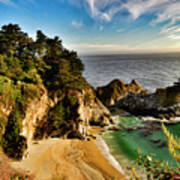 Mcway Falls At Big Sur, California Art Print