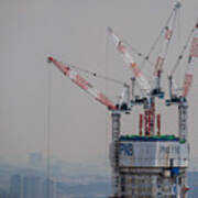 Menara Pnb 118 Under Construction In Kuala Lumpur, Malaysia. Art Print