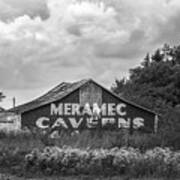 Meramec Caverns Barn - Route 66 - Cayuga, Illinois Art Print