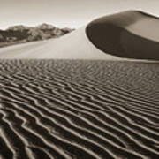 Mesquite Dunes #1 Bw Art Print