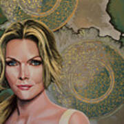 Michelle Pfeiffer Painting 2 Art Print