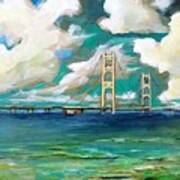 The Mackinac Bridge Michigan #2 Art Print