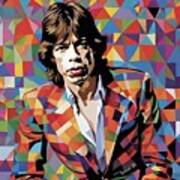Mick Jagger - No.1 Art Print