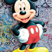 Mickey Mouse Pop Art Graffiti 8 Art Print