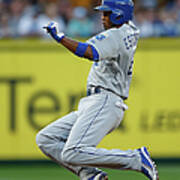 Mike Moustakas And Alcides Escobar Art Print