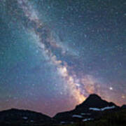 Milky Way Over Glacier National Park Art Print