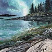 Milky Way Over Maine Art Print