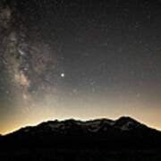 Milky Way Over Timpanogos Art Print