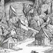 Miner's Village Art Print