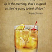 Mixed Drink Quote Art Print