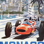 Monaco 1965 Grand Prix Art Print