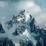 Mont Blanc Massif In Spring Art Print