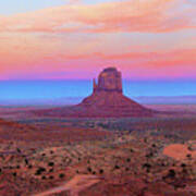 Monument Valley Just After Dark 2 Art Print