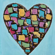 Mosaic Heart Art Print