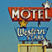 Motel Western Stars Art Print