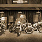 Motorcycle Sales And Service Art Print