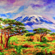 Mount Kilimanjaro Tanzania Art Print