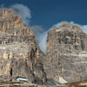 Mountain Landscape Of The Picturesque Dolomites At Tre Cime Area Art Print