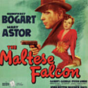Movie Poster For ''the Maltese Falcon'', 1941 Art Print