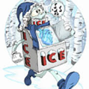 Mr. Ice-cold Art Print