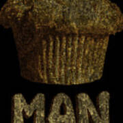 Muffin Man Retro Art Print