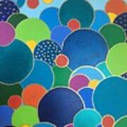Multi-color Bubbles Art Print