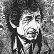 Music Icons - Bob Dylan - 02262 Art Print